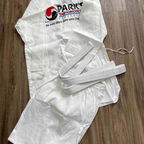 Taekwondo Sport Karate Classic White Adult Sport Uniform Size 5/190 - Picture 8 of 13